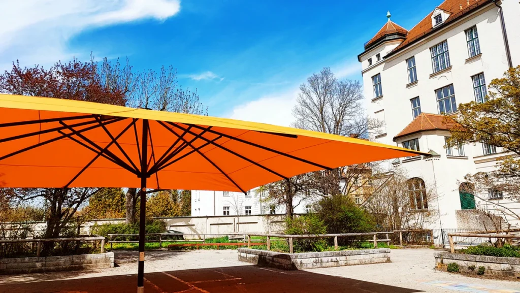 May Sonnenschirm für den professionellen Einsatz.